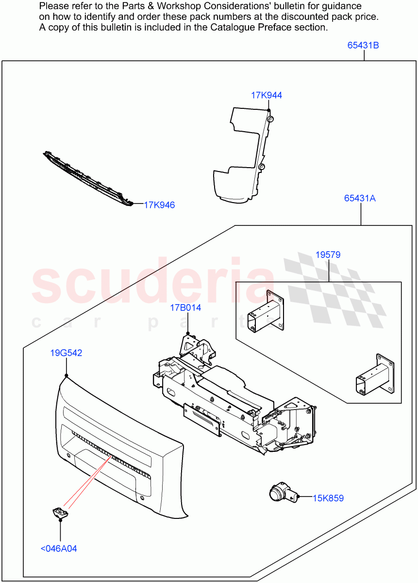 Accessory Pack (Winch Mounting Kit) (With Four Corner Air Suspension) of Land Rover Land Rover Defender (2020+) [3.0 I6 Turbo Diesel AJ20D6]