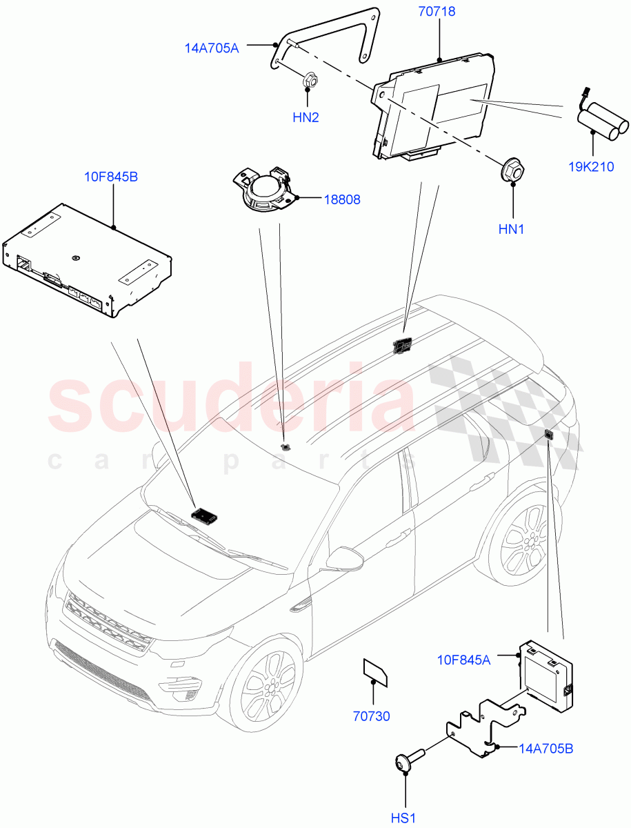 Telematics (Halewood (UK)) of Land Rover Land Rover Discovery Sport (2015+) [2.0 Turbo Petrol AJ200P]