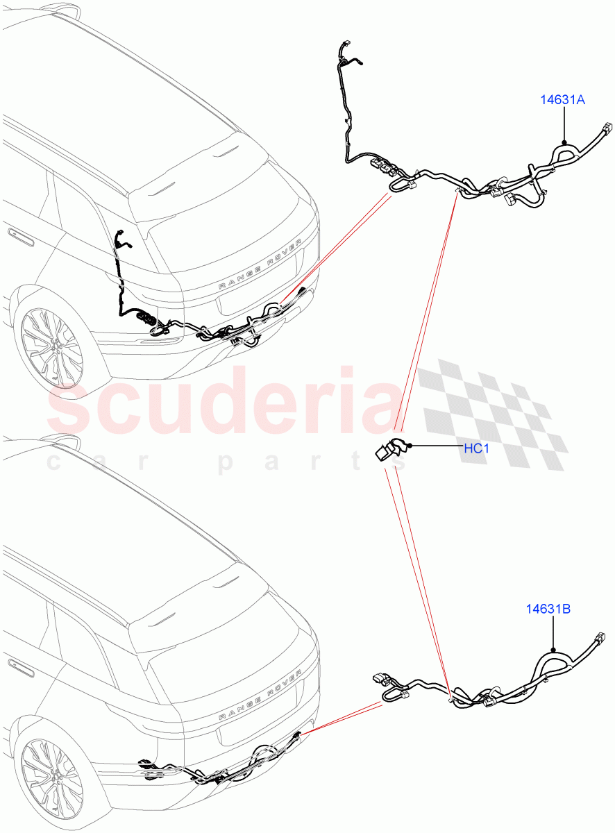Electrical Wiring - Body And Rear (Towing) of Land Rover Land Rover Range Rover Velar (2017+) [2.0 Turbo Diesel]