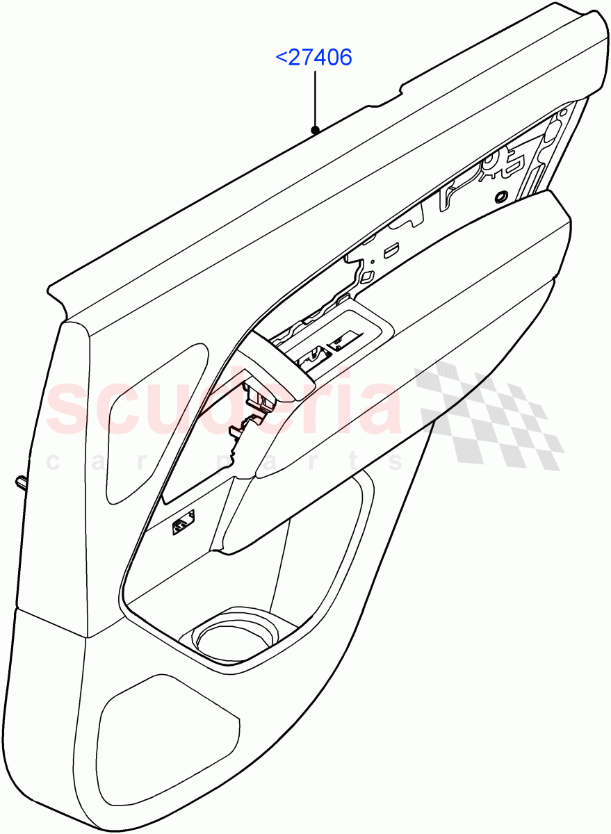 Rear Door Trim Panels of Land Rover Land Rover Range Rover (2022+) [3.0 I6 Turbo Diesel AJ20D6]