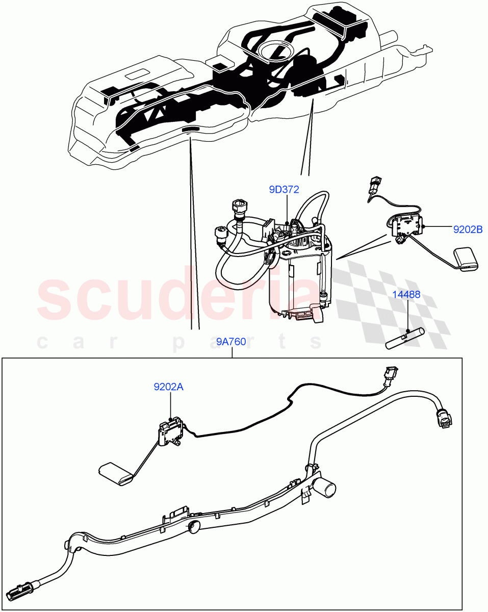 Fuel Pump And Sender Unit (Lion Diesel 2.7 V6 (140KW)) ((V) FROMAA000001) of Land Rover Land Rover Discovery 4 (2010-2016) [2.7 Diesel V6]