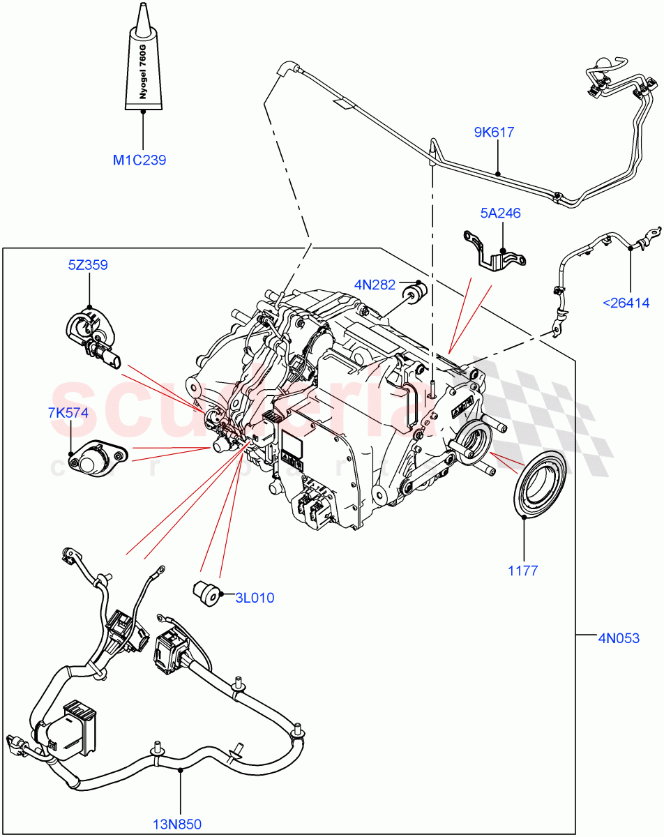 Rear Electric Drive Unit (Main Unit) (1.5L AJ20P3 Petrol High PHEV, Halewood (UK), All Wheel Drive) ((V) FROMLH000001) of Land Rover Land Rover Discovery Sport (2015+) [2.0 Turbo Diesel AJ21D4]