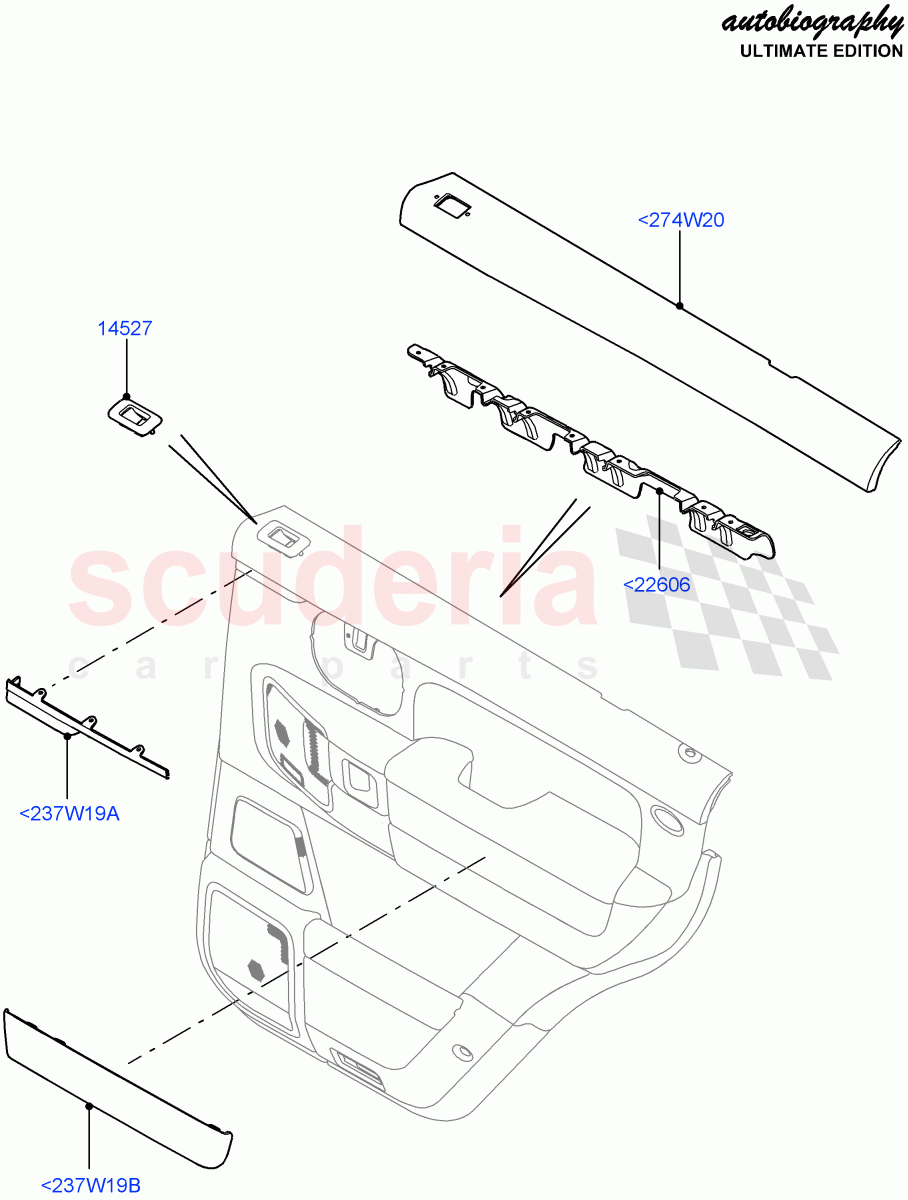 Rear Door Trim Installation (Autobiography Ultimate Edition) ((V) FROMBA344356) of Land Rover Land Rover Range Rover (2010-2012) [3.6 V8 32V DOHC EFI Diesel]