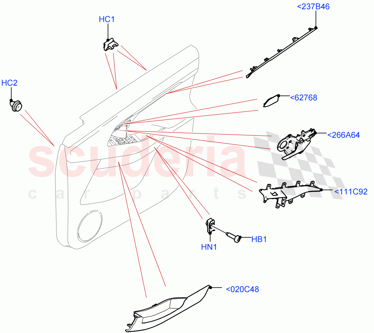 Rear Door Trim Installation (Halewood (UK)) of Land Rover Land Rover Range Rover Evoque (2019+) [2.0 Turbo Diesel]