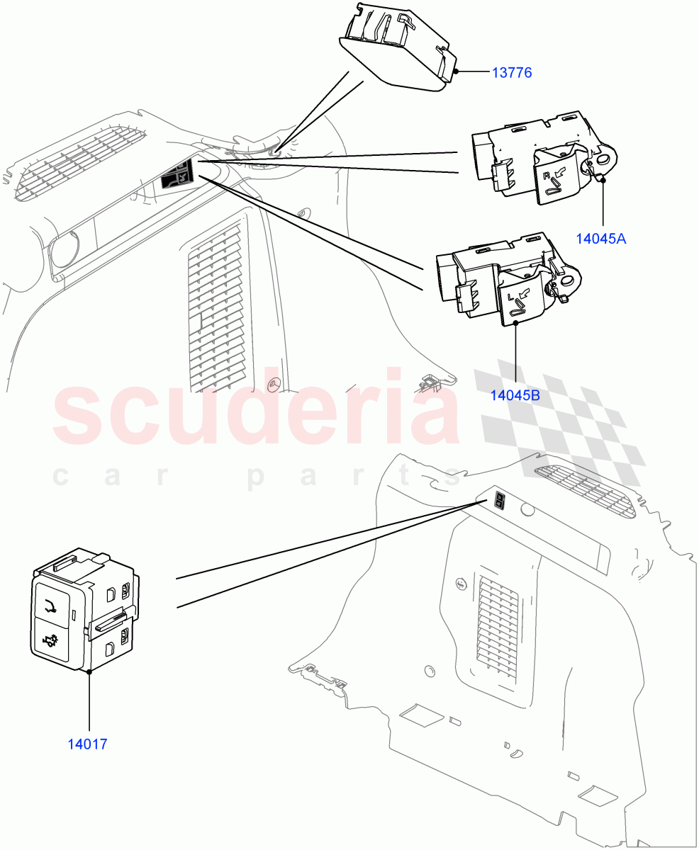 Switches (Load Compartment) (Halewood (UK)) of Land Rover Land Rover Discovery Sport (2015+) [1.5 I3 Turbo Petrol AJ20P3]