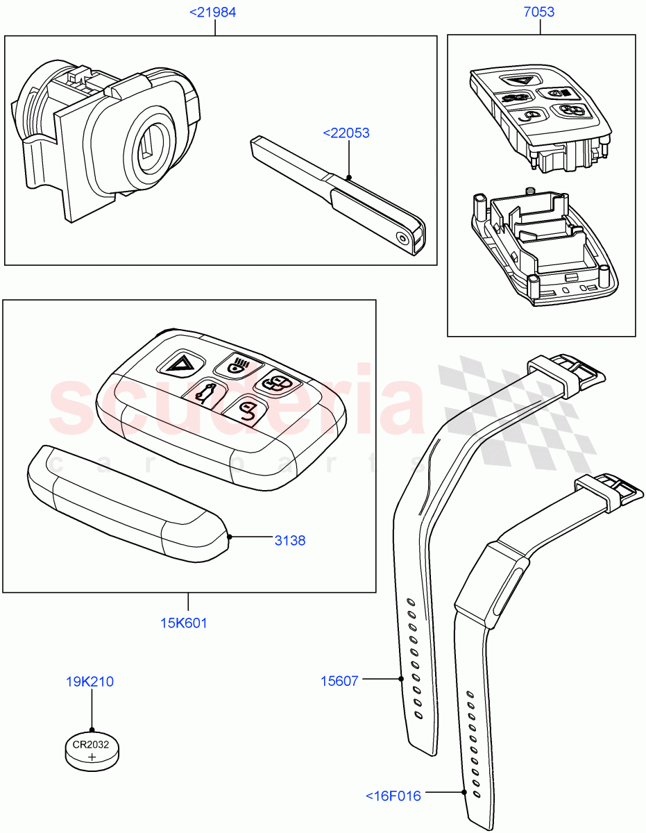 Vehicle Lock Sets And Repair Kits (Changsu (China)) ((V) FROMFG000001) of Land Rover Land Rover Discovery Sport (2015+) [2.0 Turbo Diesel AJ21D4]