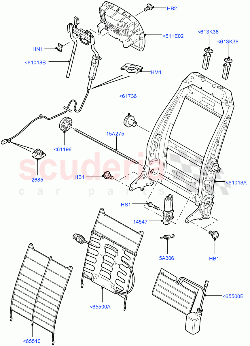 Front Seat Back ((V) FROMAA000001) of Land Rover Land Rover Discovery 4 (2010-2016) [5.0 OHC SGDI NA V8 Petrol]