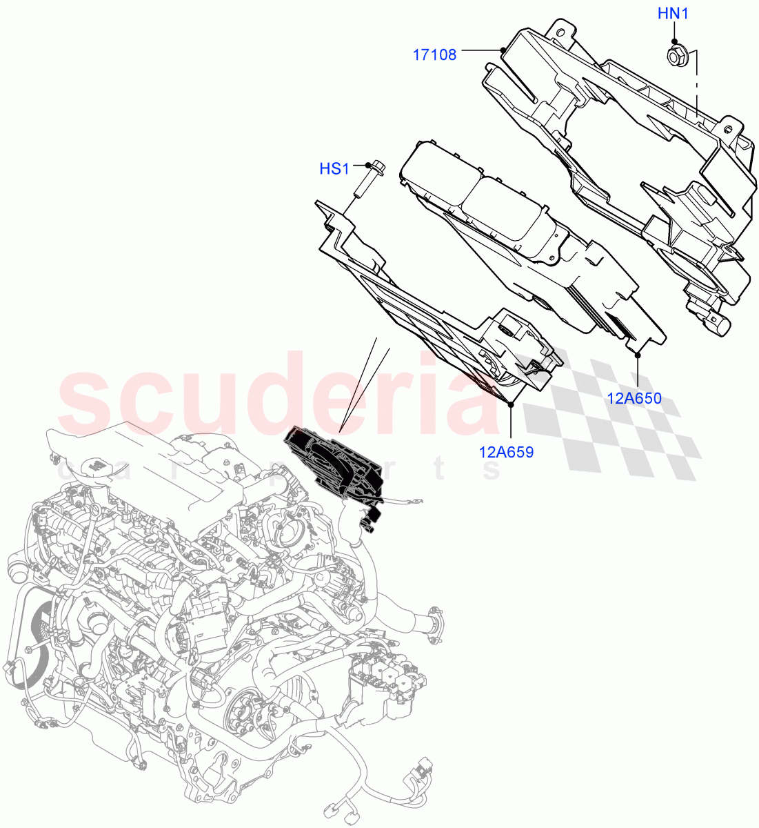Engine Modules And Sensors (2.0L I4 High DOHC AJ200 Petrol, 2.0L I4 Mid DOHC AJ200 Petrol, 2.0L I4 Mid AJ200 Petrol E100) ((V) FROMJH000001) of Land Rover Land Rover Range Rover Evoque (2012-2018) [2.0 Turbo Petrol AJ200P]