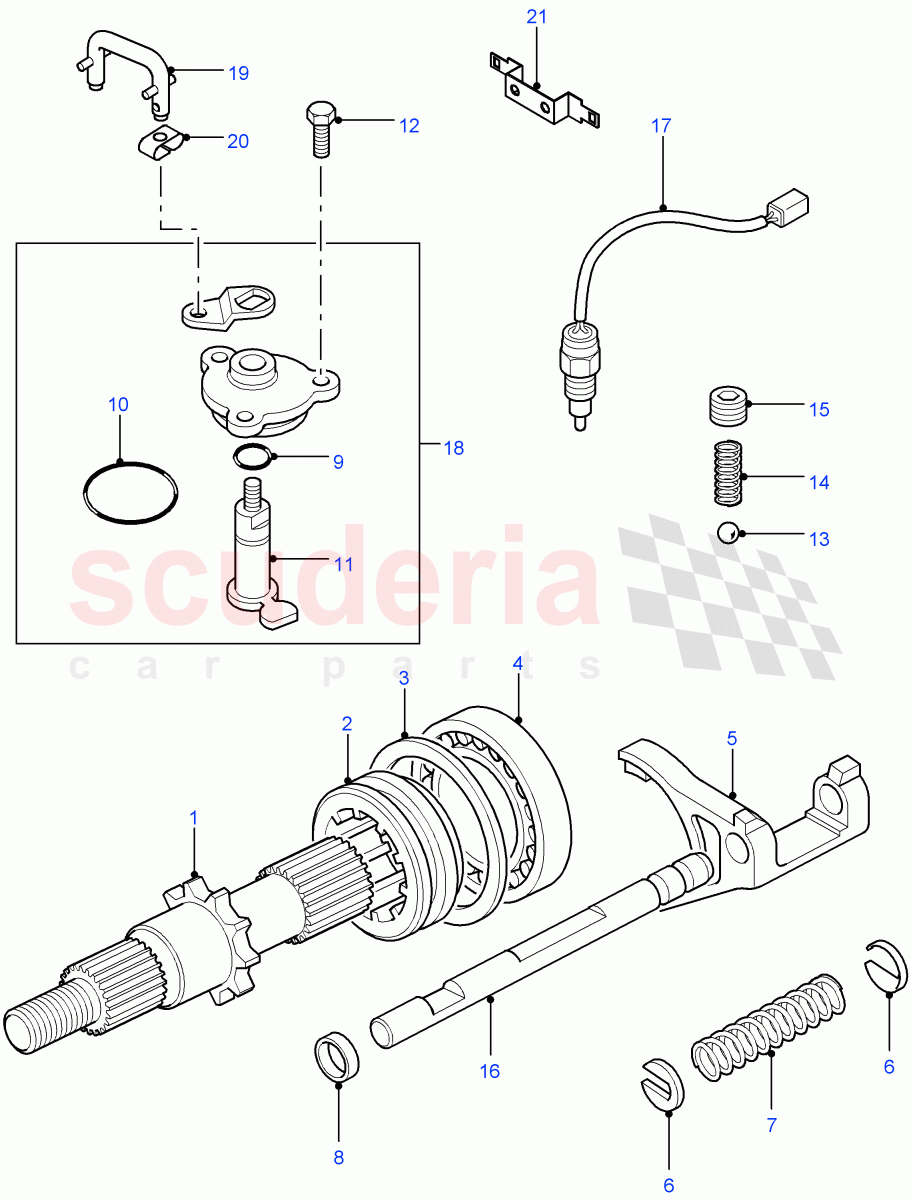 Front Ouput Shaft ((V) FROM7A000001) of Land Rover Land Rover Defender (2007-2016)