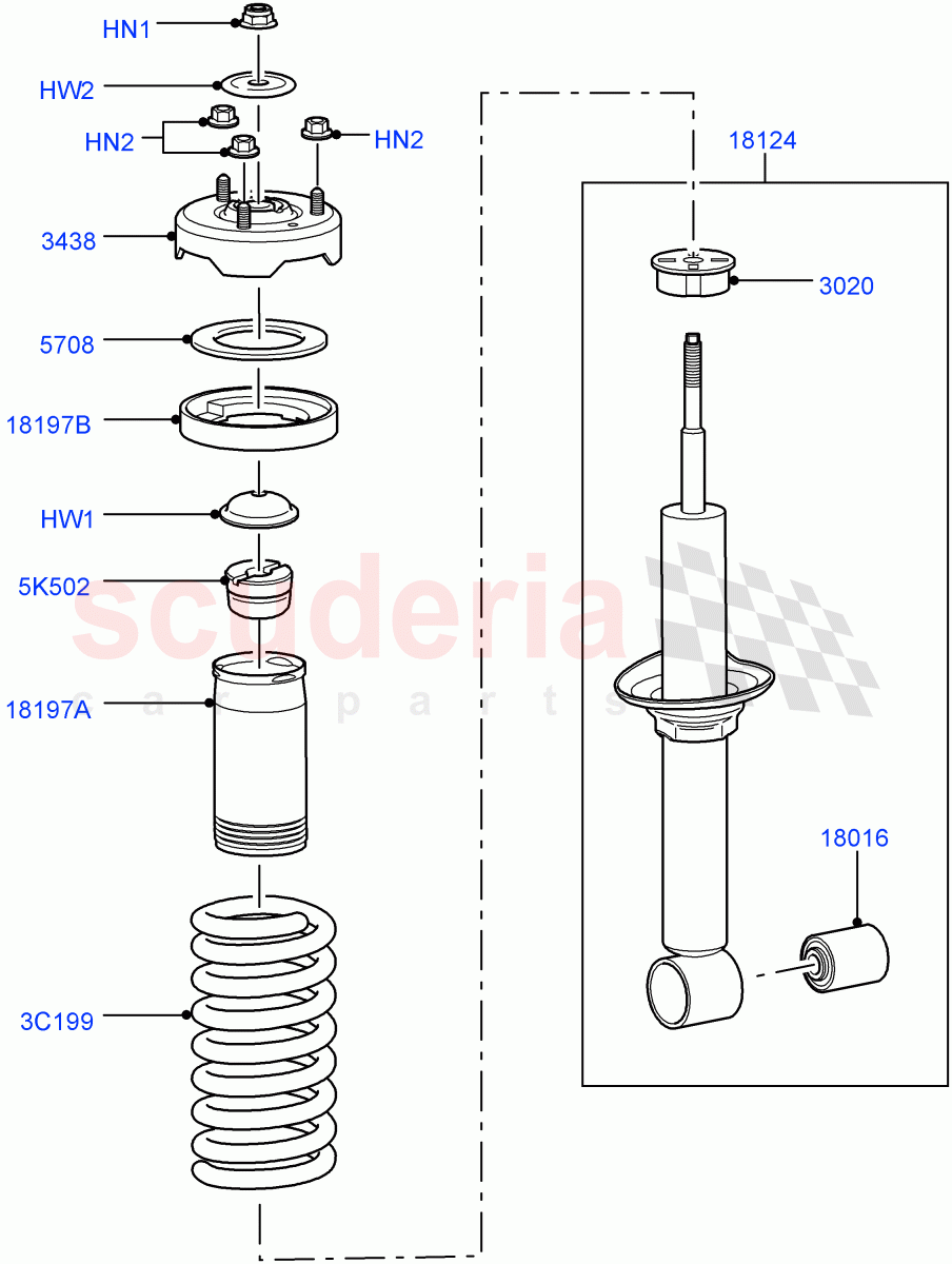Front Suspension Struts And Springs (With Standard Duty Coil Spring Susp, Front Coil Rear Air Levelling 2Cal) ((V) FROMAA000001) of Land Rover Land Rover Discovery 4 (2010-2016) [3.0 Diesel 24V DOHC TC]