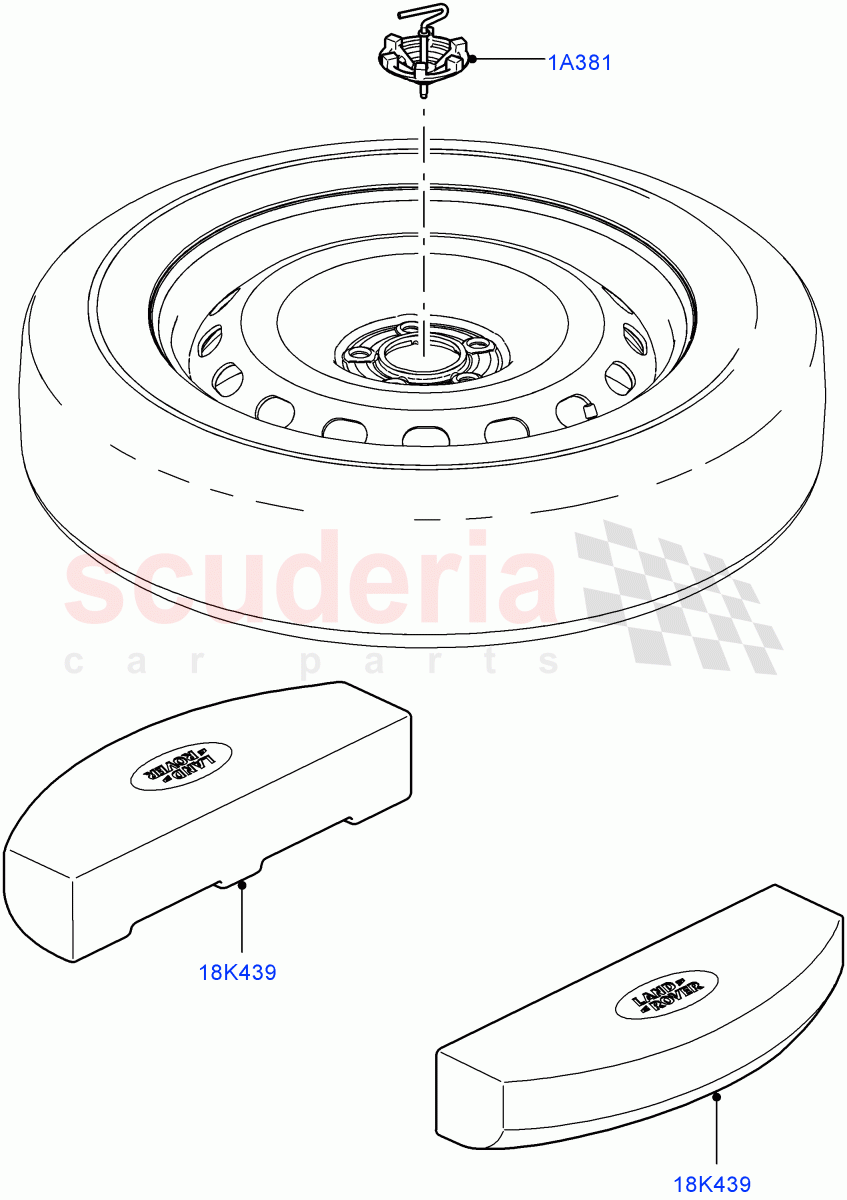 Spare Wheel Carrier ((V) FROMAA000001) of Land Rover Land Rover Range Rover (2010-2012) [5.0 OHC SGDI SC V8 Petrol]