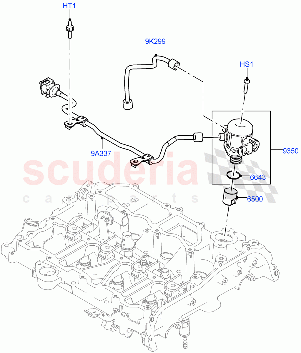 Fuel Injection Pump-Engine Mounted (2.0L AJ20P4 Petrol Mid PTA, Changsu (China)) of Land Rover Land Rover Range Rover Evoque (2019+) [2.0 Turbo Petrol AJ200P]
