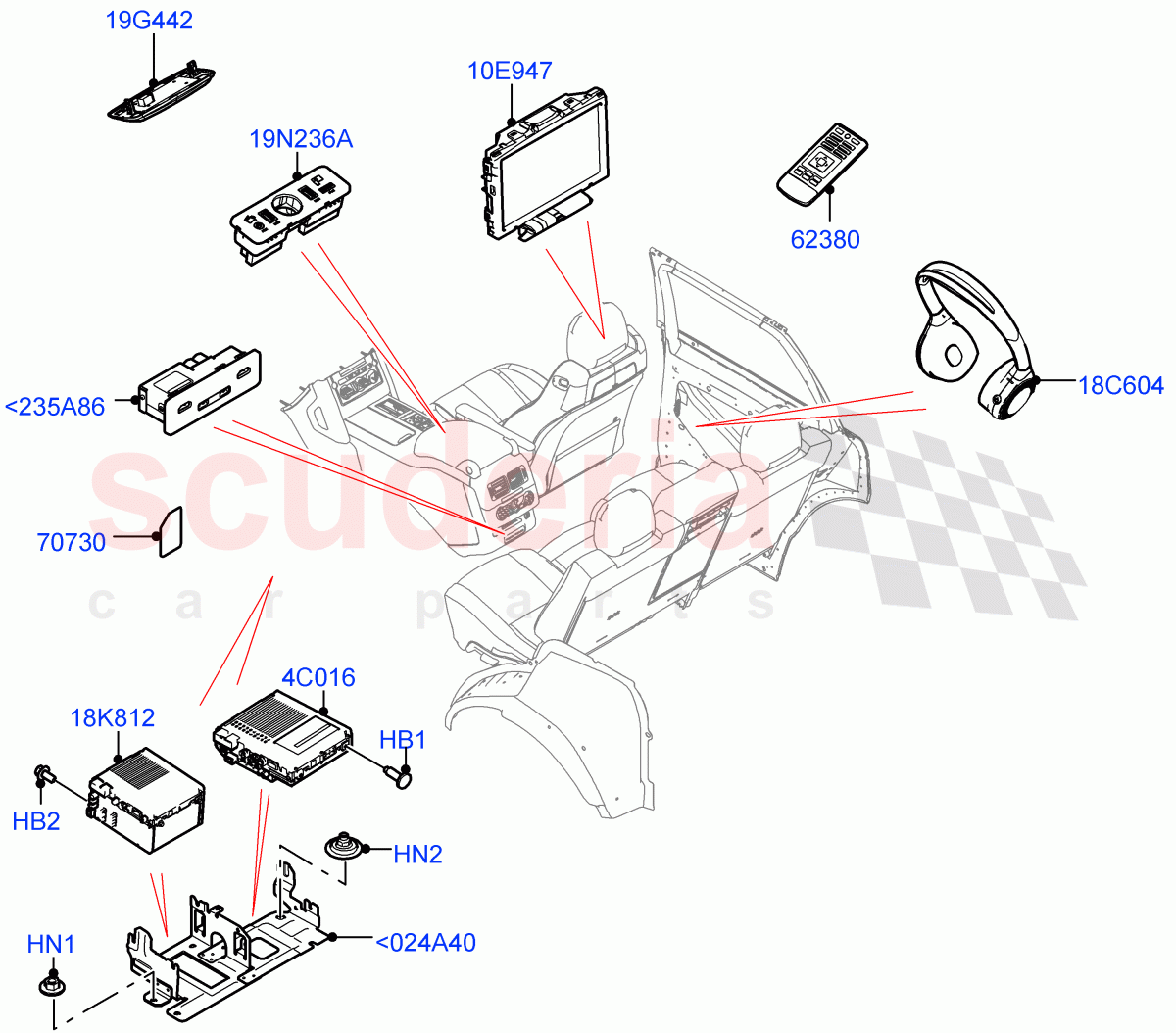 Family Entertainment System ((V) FROMJA000001) of Land Rover Land Rover Range Rover (2012-2021) [2.0 Turbo Petrol AJ200P]