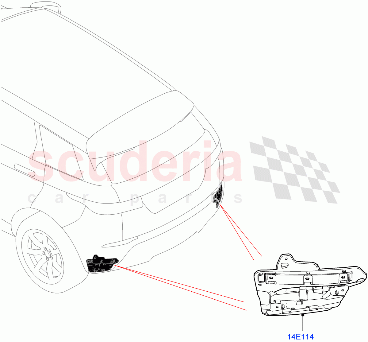 Vehicle Modules And Sensors (Tailgate - Hands Free, Changsu (China)) of Land Rover Land Rover Range Rover Evoque (2019+) [2.0 Turbo Diesel]