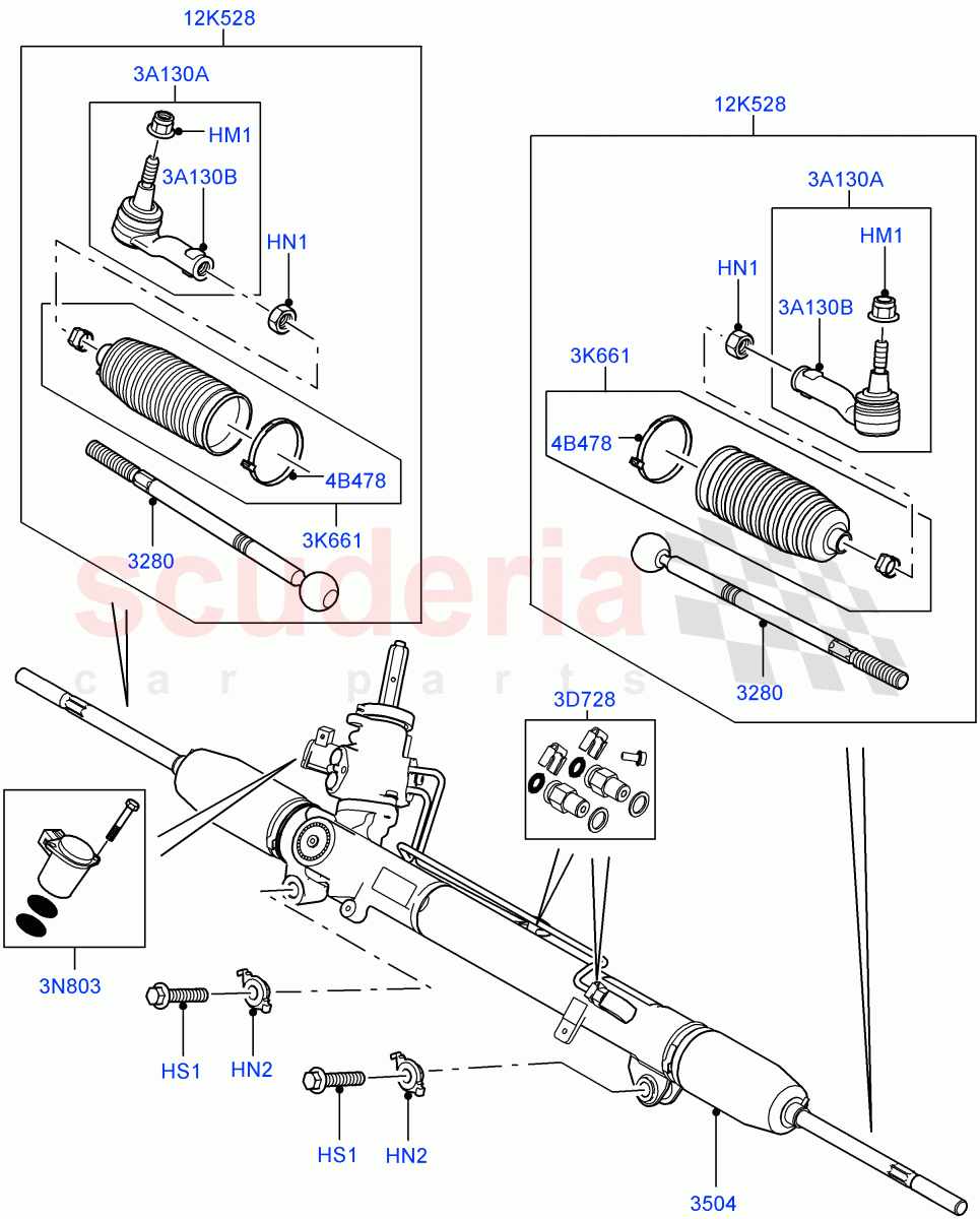 Steering Gear ((V) TO9A999999) of Land Rover Land Rover Range Rover Sport (2005-2009) [4.4 AJ Petrol V8]