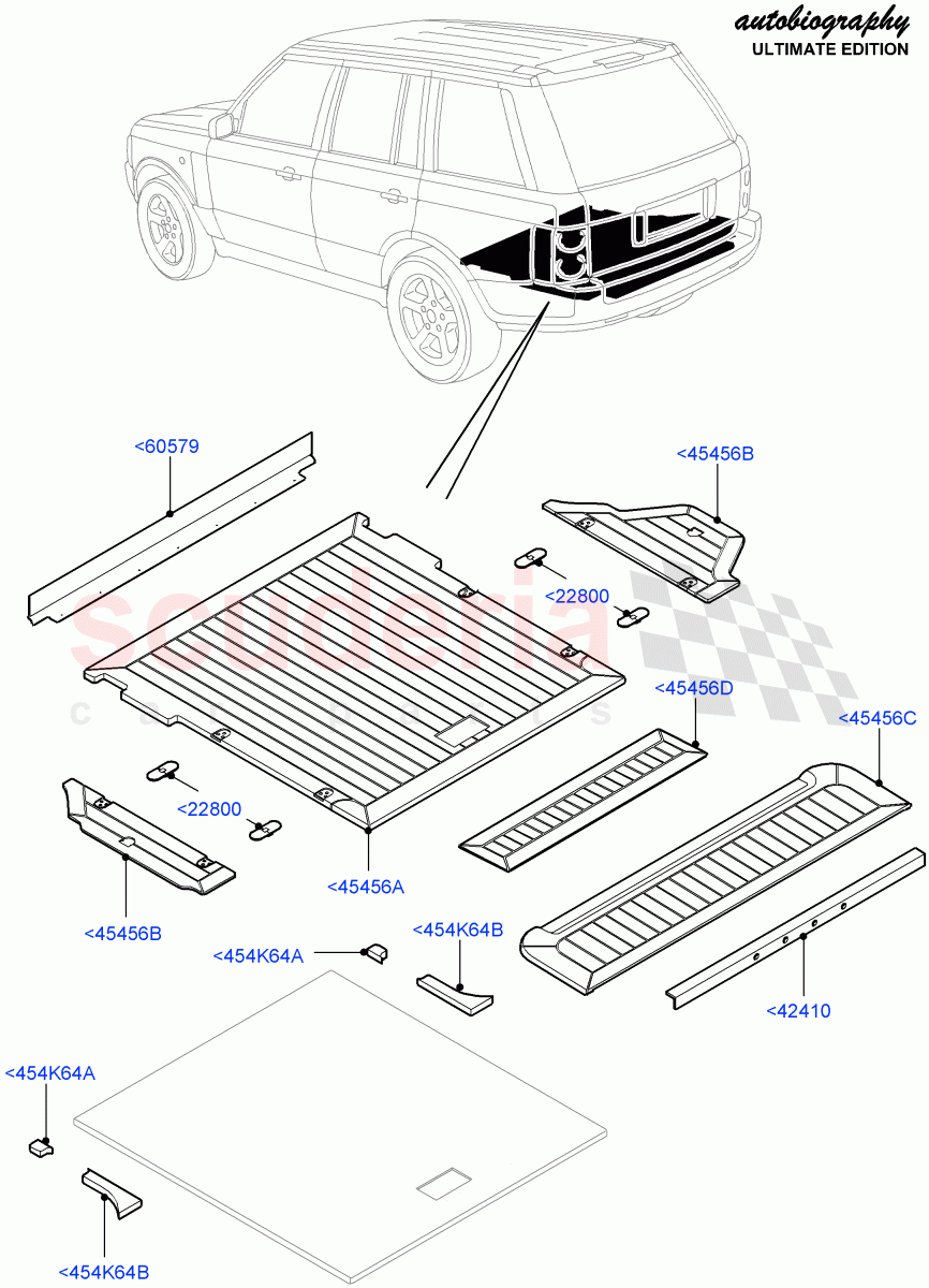 Load Compartment Trim (Autobiography Ultimate Edition) ((V) FROMBA344356) of Land Rover Land Rover Range Rover (2010-2012) [3.6 V8 32V DOHC EFI Diesel]