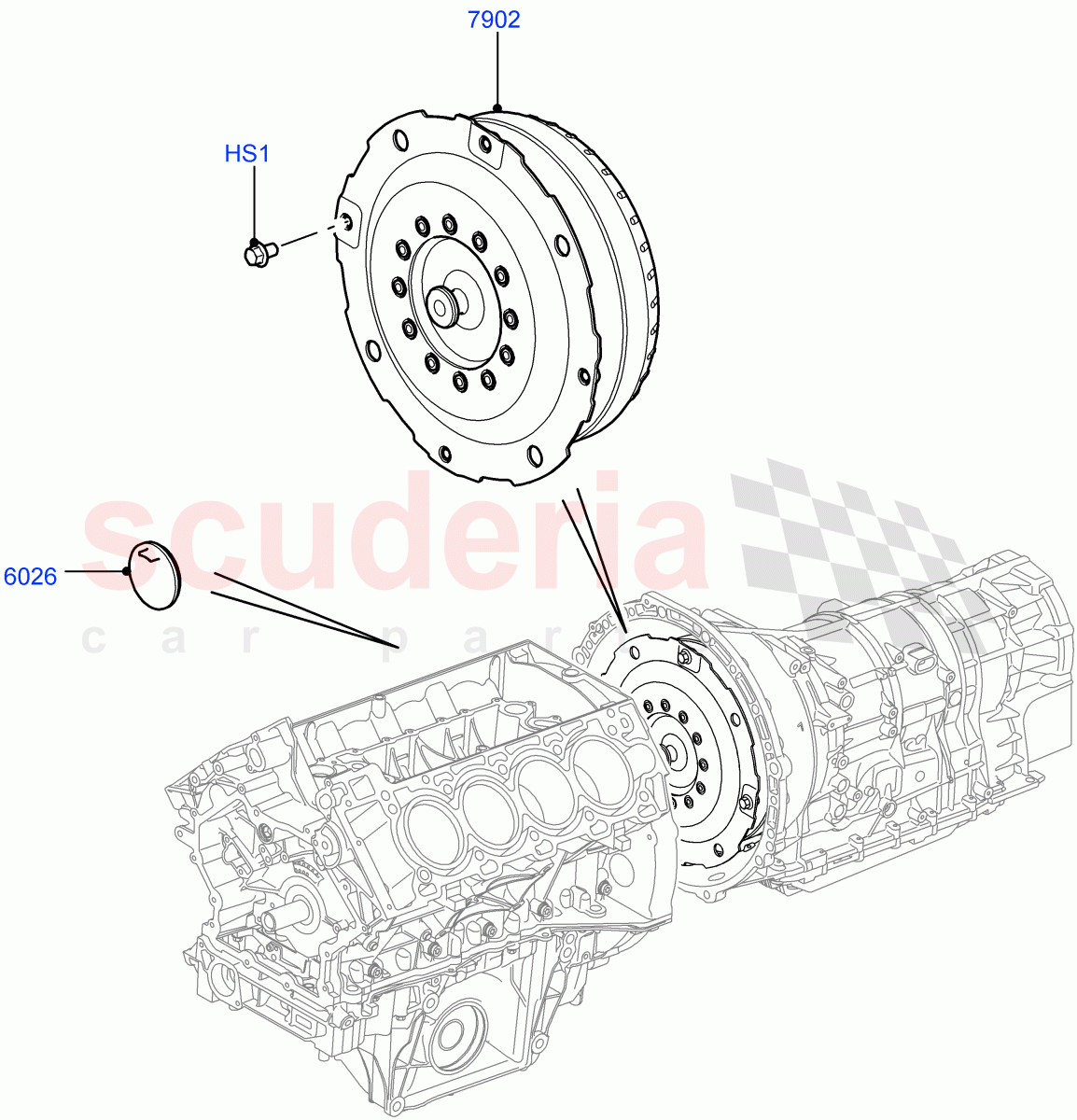 Converter (Cologne V6 4.0 EFI (SOHC), 6 Speed Auto ZF 6HP26 Steptronic, Lion Diesel 2.7 V6 (140KW), 3.6L V8 32V DOHC EFi Diesel Lion) ((V) FROMAA000001) of Land Rover Land Rover Discovery 4 (2010-2016) [4.0 Petrol V6]