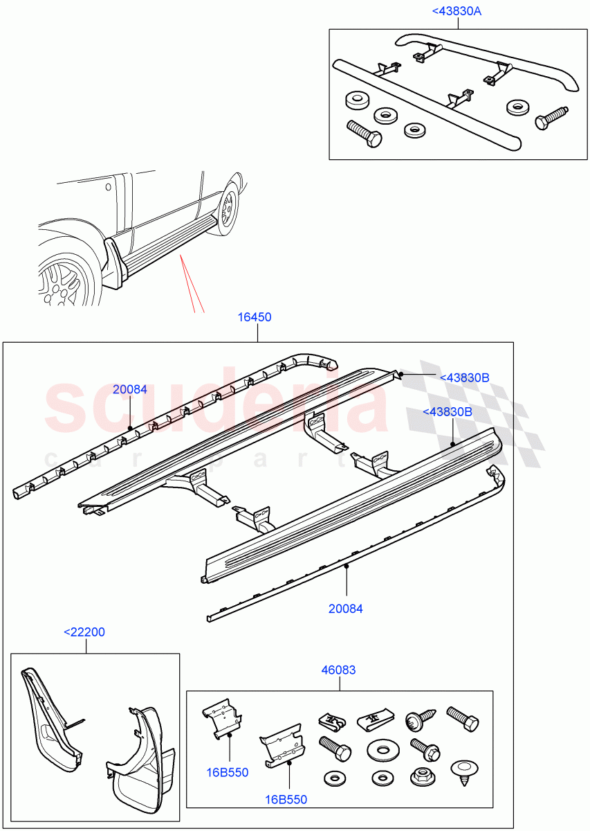 Lower Body Guards And Shields (Accessory) (Less Power Deployable Running Board) ((V) FROMAA000001) of Land Rover Land Rover Range Rover (2010-2012) [5.0 OHC SGDI SC V8 Petrol]