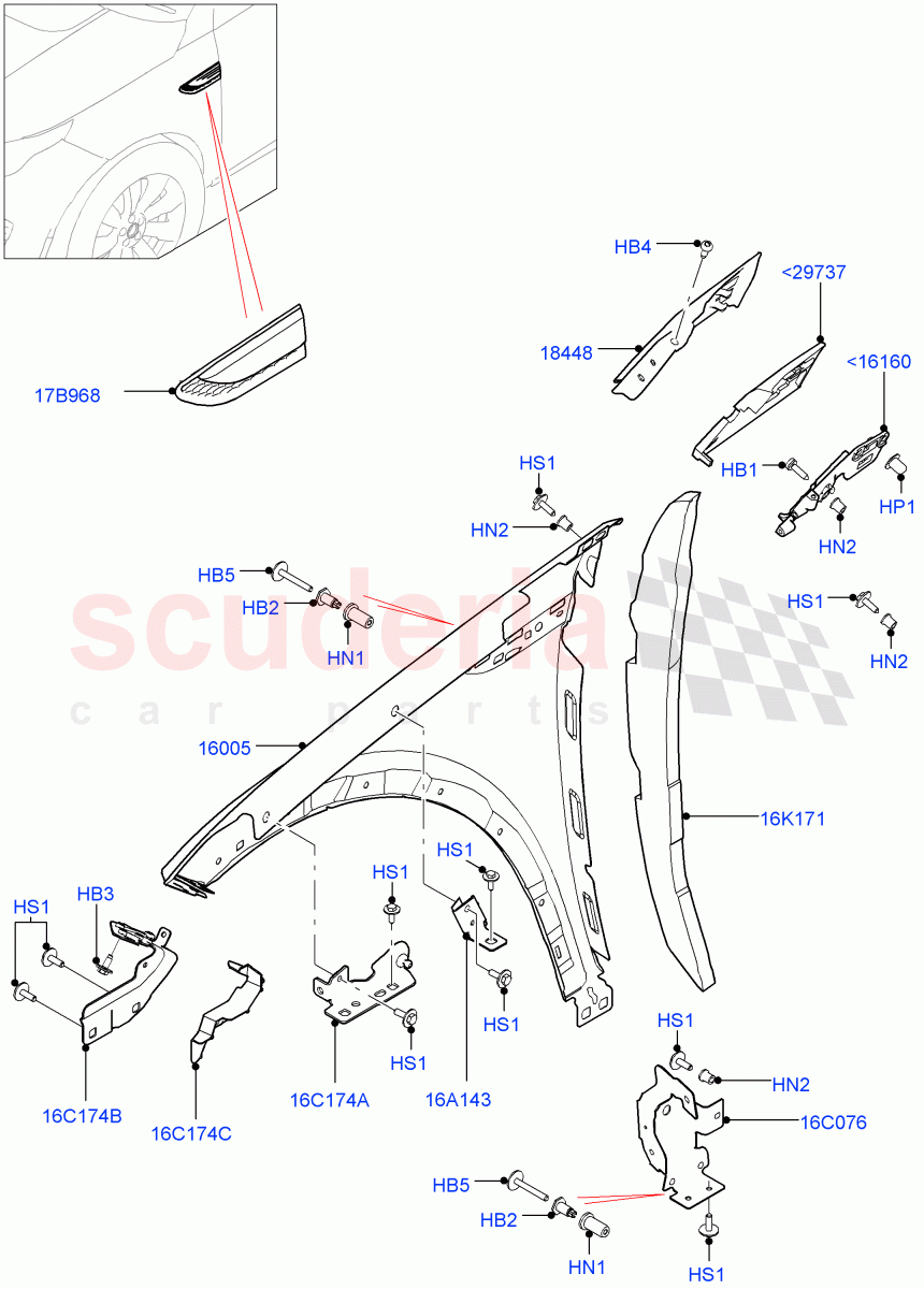 Dash Panel And Front Fenders (Itatiaia (Brazil)) ((V) FROMGT000001) of Land Rover Land Rover Discovery Sport (2015+) [2.0 Turbo Petrol AJ200P]