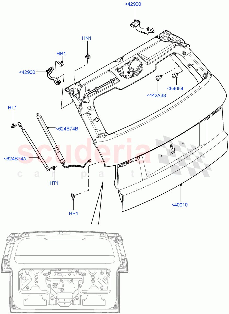 Luggage Compartment Door (Door And Fixings) (Changsu (China)) ((V) FROMEG000001) of Land Rover Land Rover Range Rover Evoque (2012-2018) [2.2 Single Turbo Diesel]