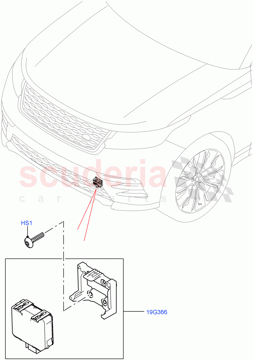 Speed Control (5.0L P AJ133 DOHC CDA S/C Enhanced, ACC + Adaptive Lane Control, With Speed Control, Adaptive Cruise Control with Stg As, ACC + Stop/go + Cra, ACC + Stop/go) ((V) FROMKA000001) of Land Rover Land Rover Range Rover Velar (2017+) [5.0 OHC SGDI SC V8 Petrol]