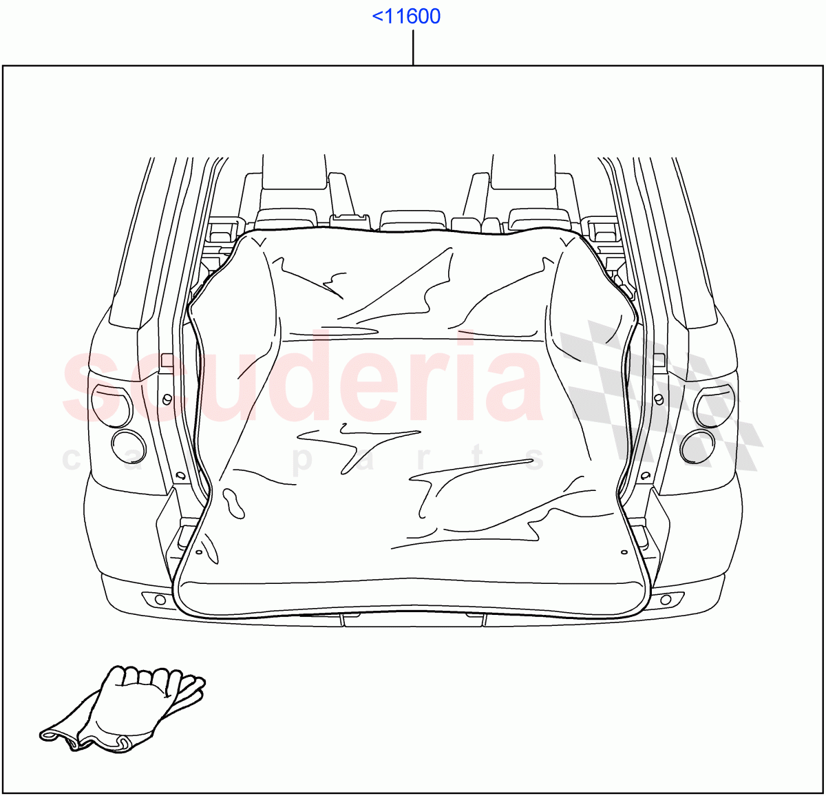 Interior Dress Up (Accessory, Luggage Compartment Liner) ((V) FROMAA000001) of Land Rover Land Rover Range Rover Sport (2010-2013) [5.0 OHC SGDI NA V8 Petrol]