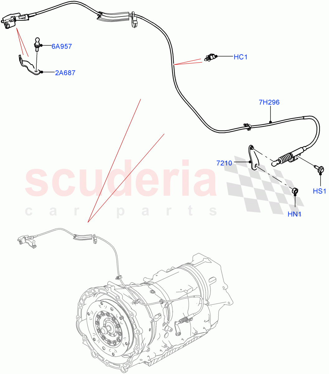 Gear Change-Automatic Transmission (3.0L AJ20P6 Petrol High, 8 Speed Auto Trans ZF 8HP76) ((V) FROMMA000001) of Land Rover Land Rover Range Rover Velar (2017+) [3.0 I6 Turbo Petrol AJ20P6]