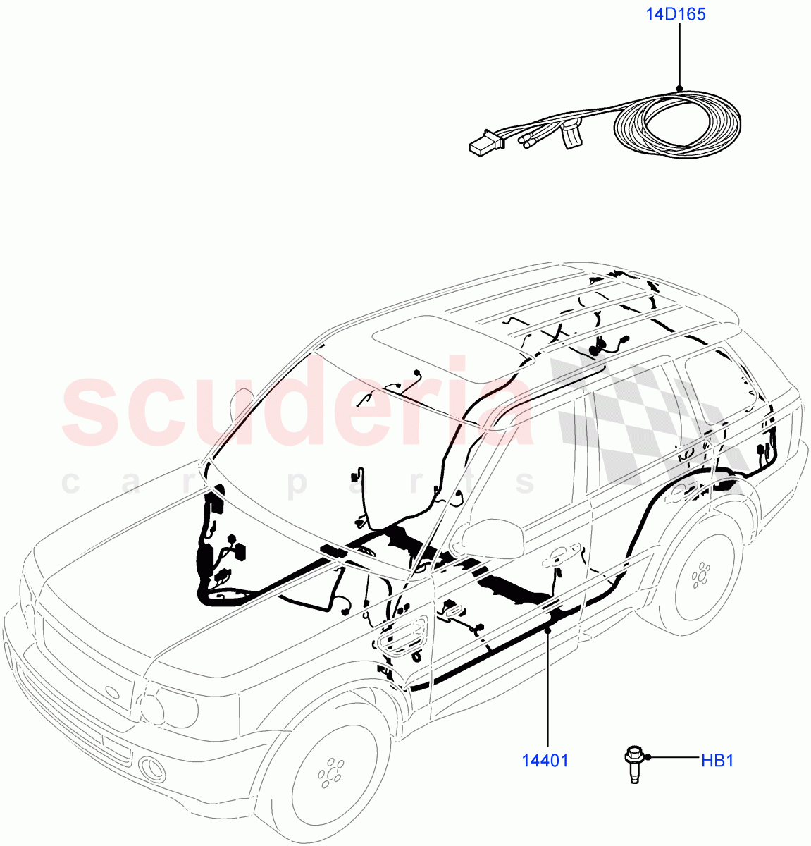 Electrical Wiring - Engine And Dash (Main Harness) ((V) FROMAA000001, (V) TOAA999999) of Land Rover Land Rover Range Rover Sport (2010-2013) [5.0 OHC SGDI NA V8 Petrol]