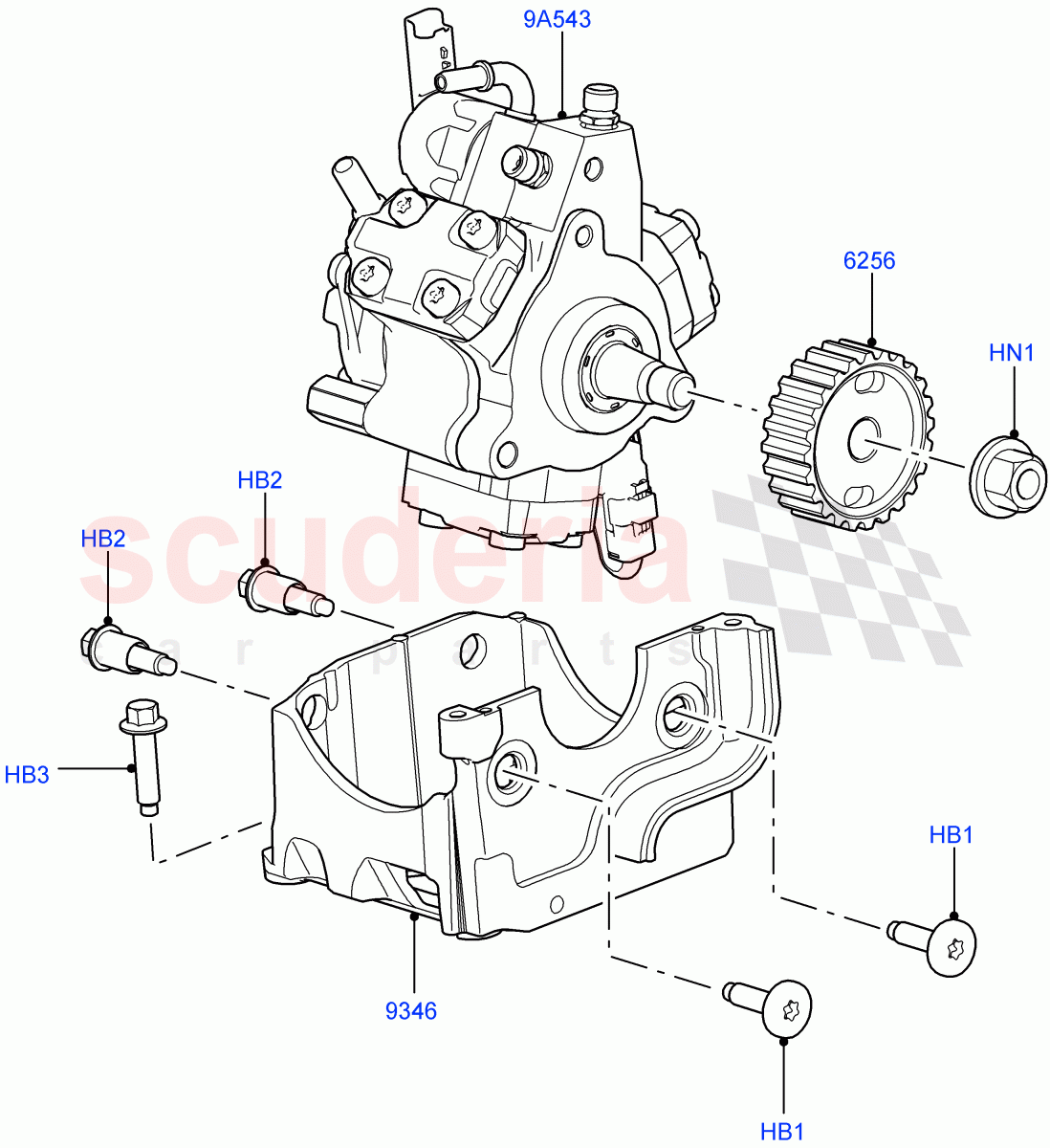 Fuel Injection Pump - Diesel (Lion Diesel 2.7 V6 (140KW)) ((V) FROMAA000001) of Land Rover Land Rover Discovery 4 (2010-2016) [2.7 Diesel V6]