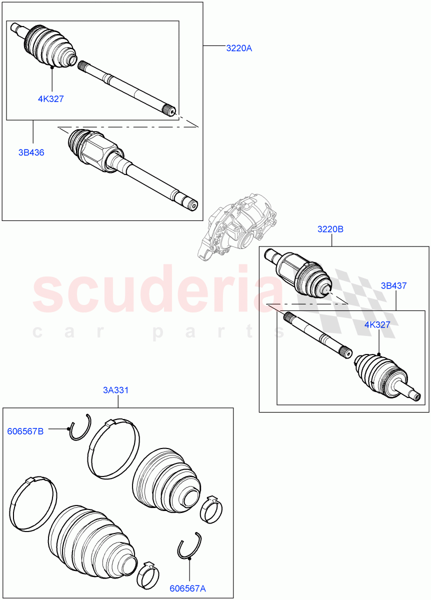 Drive Shaft - Front Axle Drive (Drive Shaft & Boot Kits) ((V) FROMAA000001) of Land Rover Land Rover Discovery 4 (2010-2016) [4.0 Petrol V6]