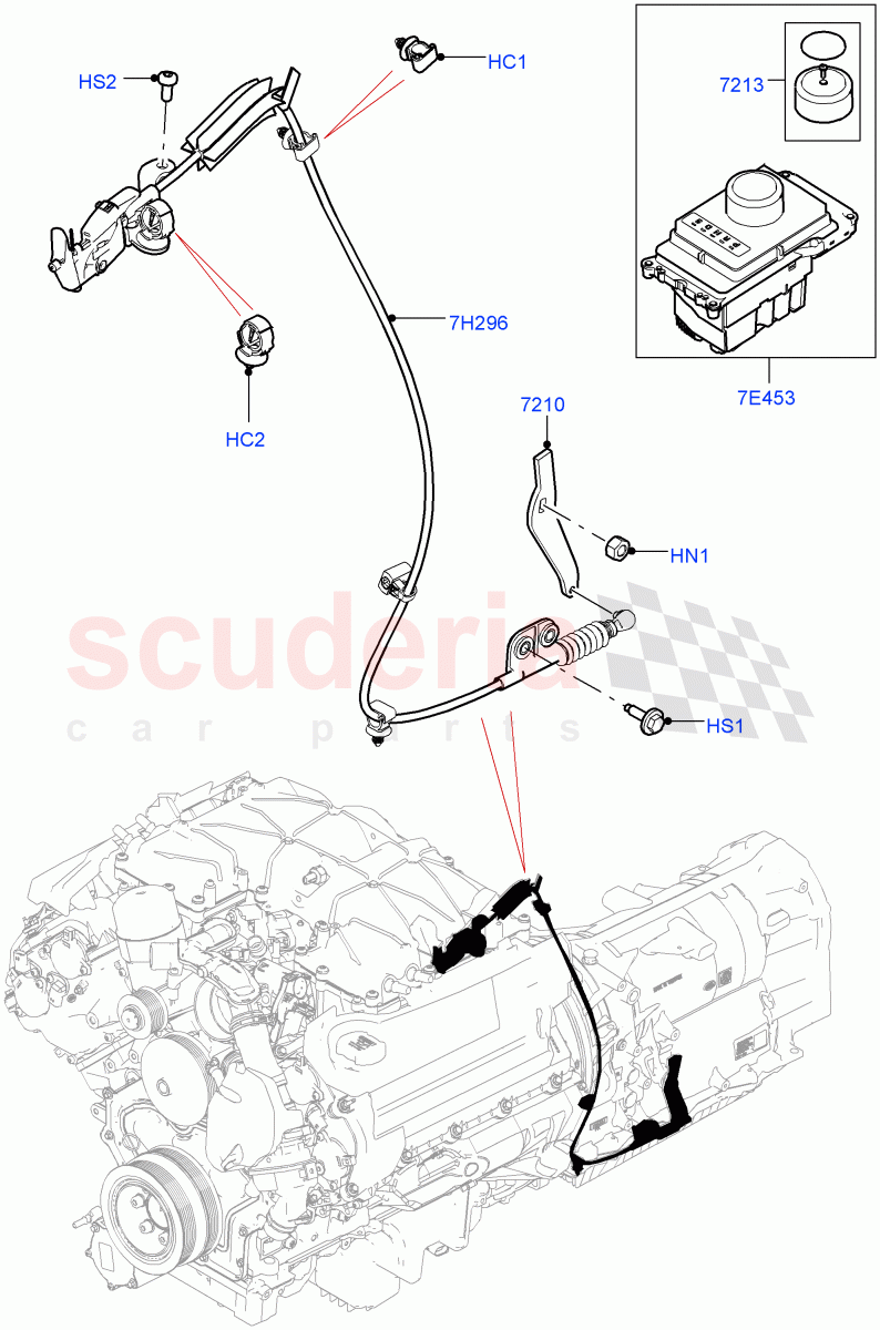 Gear Change-Automatic Transmission (3.0L DOHC GDI SC V6 PETROL, 8 Speed Auto Trans ZF 8HP70 4WD) of Land Rover Land Rover Range Rover Velar (2017+) [3.0 DOHC GDI SC V6 Petrol]