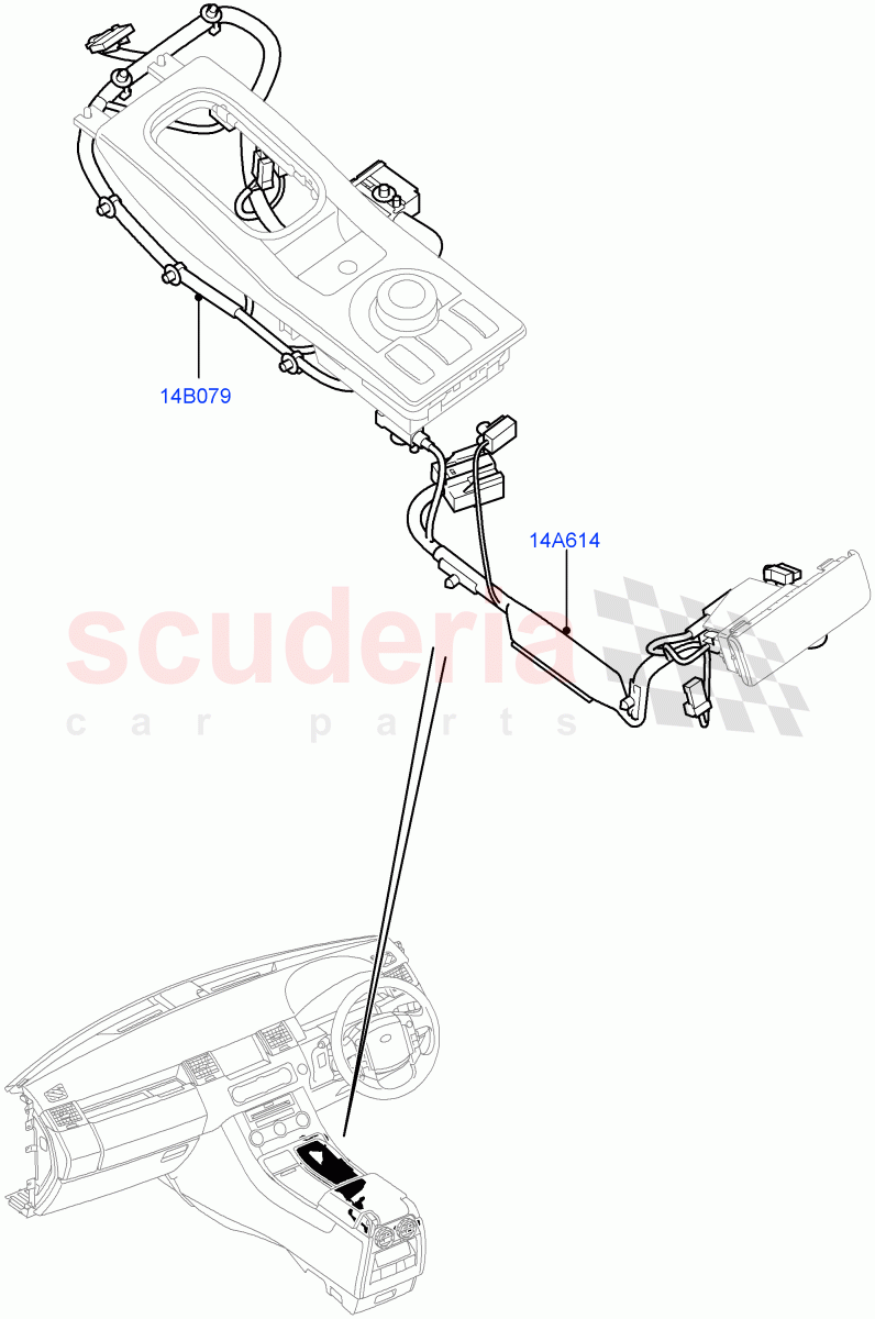 Electrical Wiring - Engine And Dash (Console) ((V) FROMAA000001) of Land Rover Land Rover Range Rover Sport (2010-2013) [3.0 Diesel 24V DOHC TC]