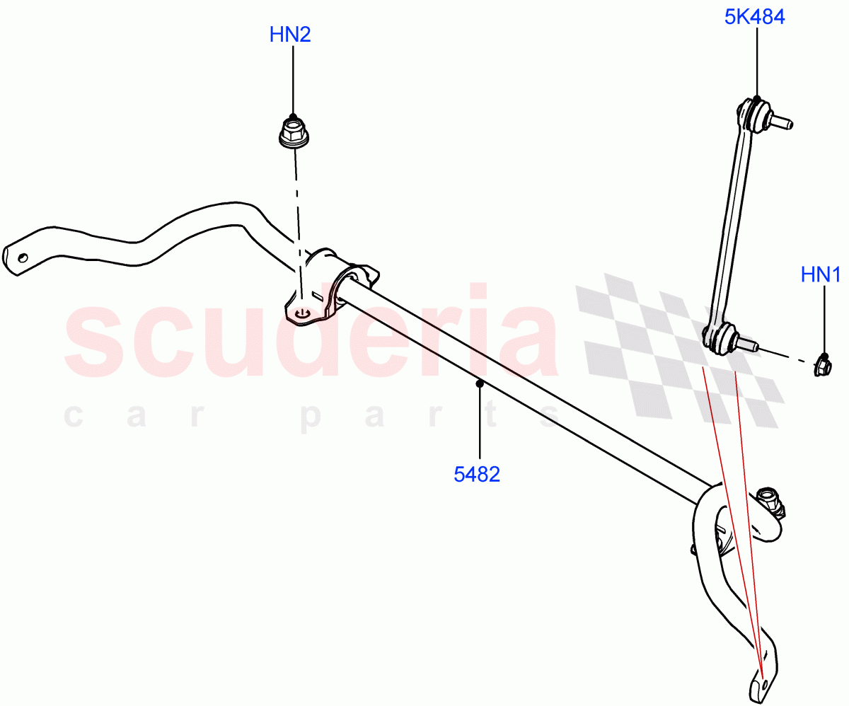 Front Cross Member & Stabilizer Bar (Stabilizer Bar) (Itatiaia (Brazil)) of Land Rover Land Rover Range Rover Evoque (2019+) [2.0 Turbo Diesel]
