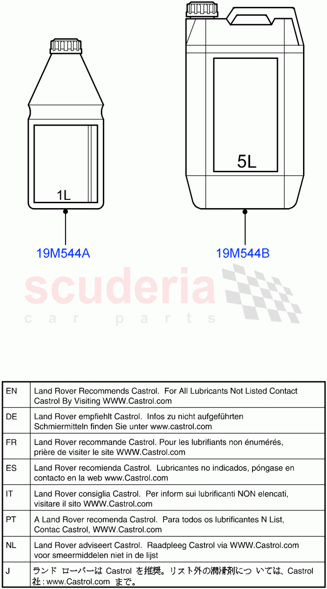 Engine Oil ((V) TO9A999999) of Land Rover Land Rover Range Rover Sport (2005-2009) [4.4 AJ Petrol V8]