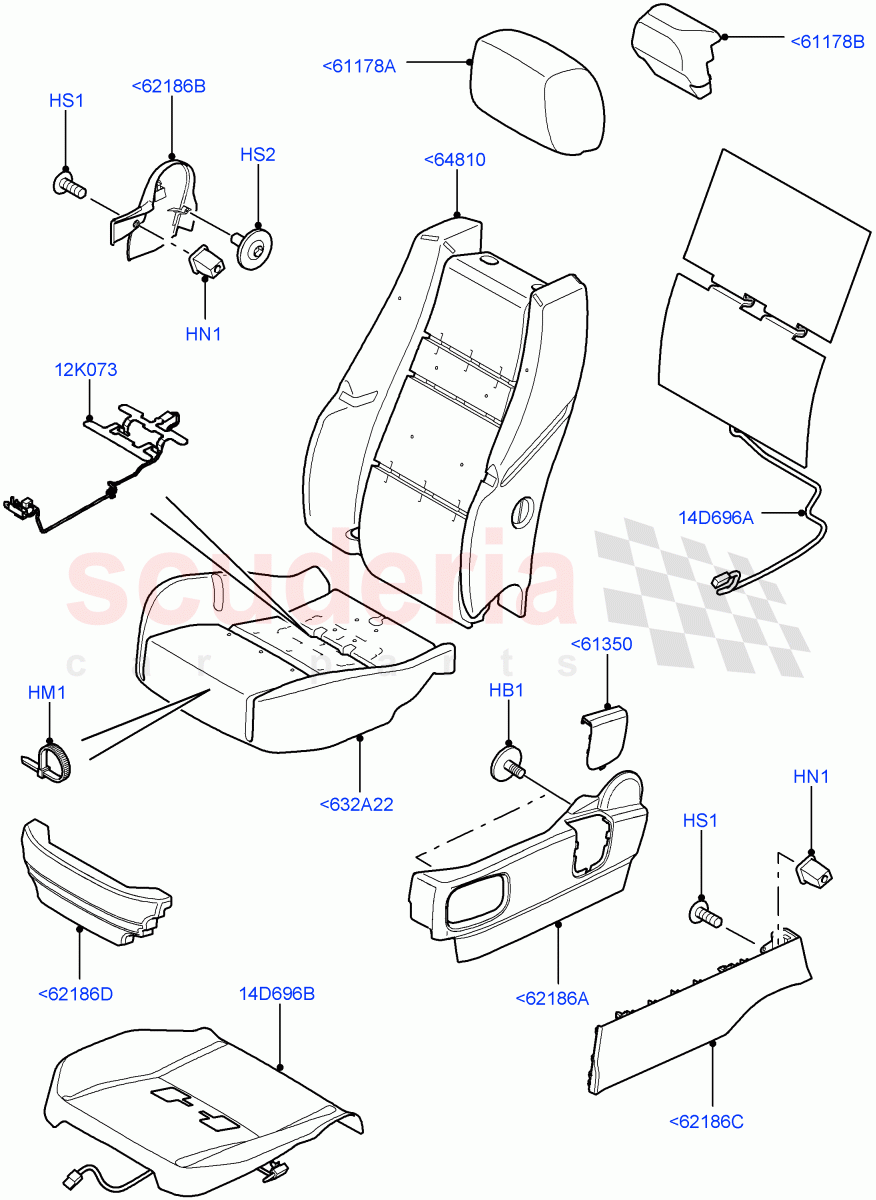 Front Seat Pads/Valances & Heating ((V) FROMAA000001) of Land Rover Land Rover Range Rover Sport (2010-2013) [3.6 V8 32V DOHC EFI Diesel]