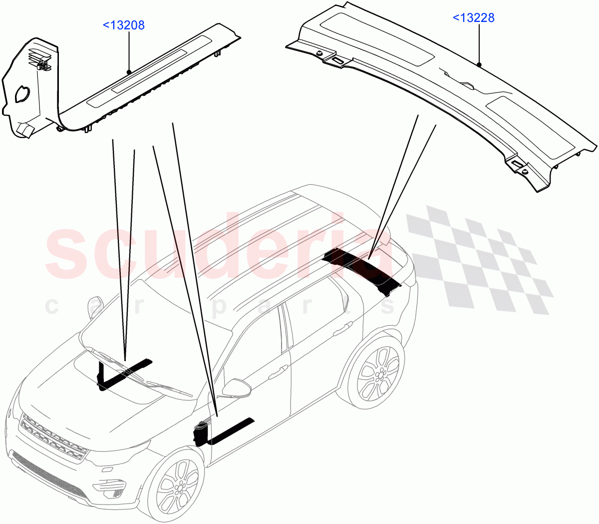 Door Sill Finishers (Accessory) (Halewood (UK), Itatiaia (Brazil)) of Land Rover Land Rover Discovery Sport (2015+) [2.0 Turbo Diesel]