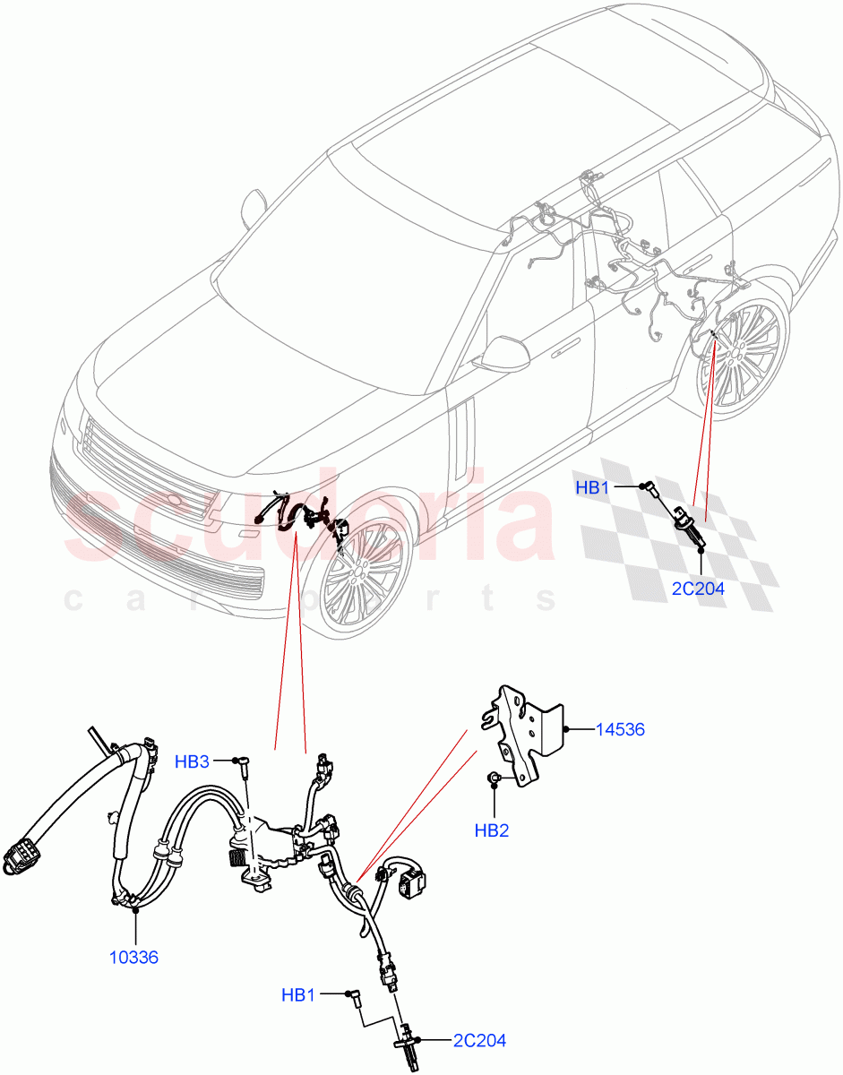 ABS Sensors (ABS/Speed Sensor) of Land Rover Land Rover Range Rover (2022+) [3.0 I6 Turbo Diesel AJ20D6]