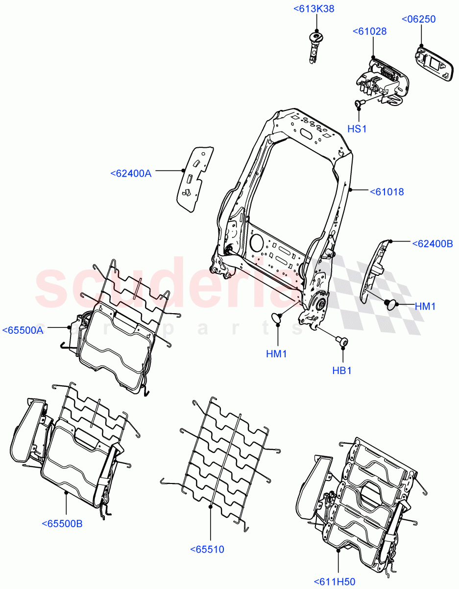 Front Seat Back (Itatiaia (Brazil)) of Land Rover Land Rover Range Rover Evoque (2019+) [2.0 Turbo Diesel]