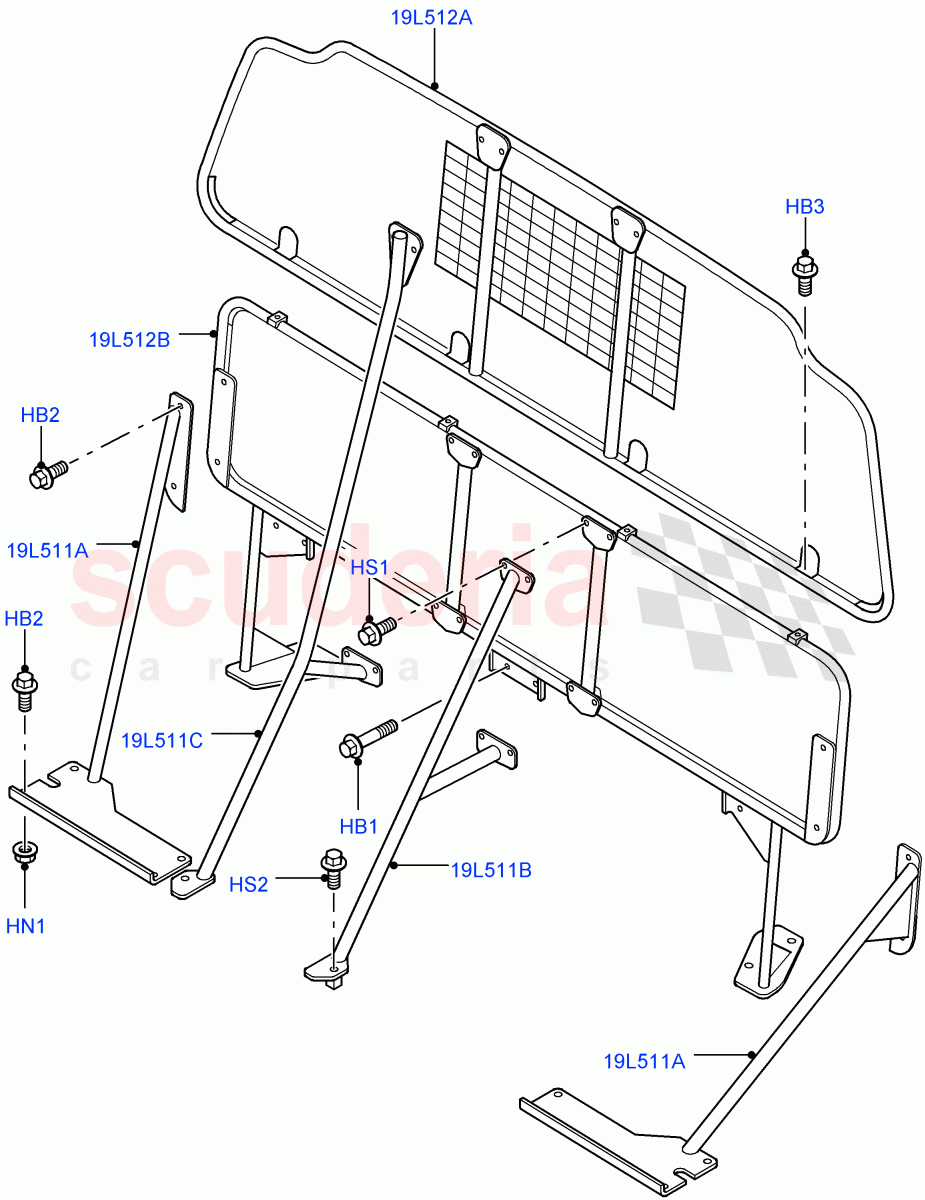 Partition (Commercial) (With 2 Seat Configuration) ((V) FROMAA000001) of Land Rover Land Rover Discovery 4 (2010-2016) [2.7 Diesel V6]