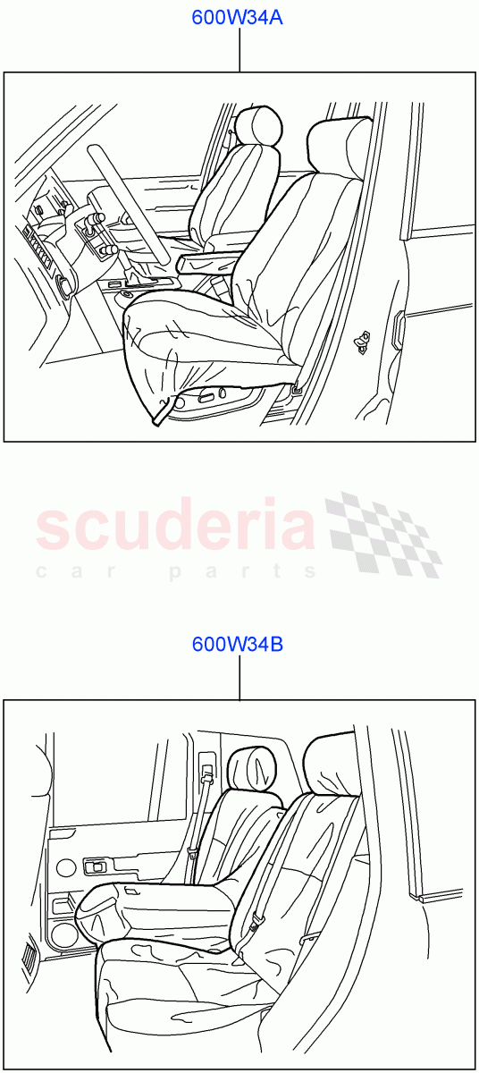 Accessory Front & Rear Seat Covers (Accessory) ((V) FROMAA000001) of Land Rover Land Rover Range Rover (2010-2012) [5.0 OHC SGDI SC V8 Petrol]