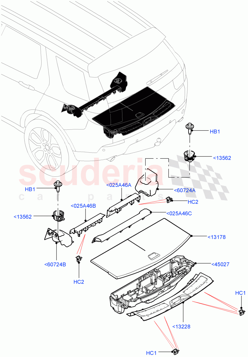 Load Compartment Trim (Floor) (Changsu (China), With 3rd Row Double Seat, With 7 Seat Configuration) ((V) FROMFG000001) of Land Rover Land Rover Discovery Sport (2015+) [2.2 Single Turbo Diesel]