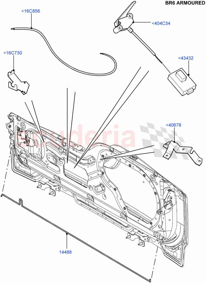 Luggage Compt/Tailgte Lock Controls (With B6 Level Armouring) ((V) FROMAA000001) of Land Rover Land Rover Discovery 4 (2010-2016) [4.0 Petrol V6]