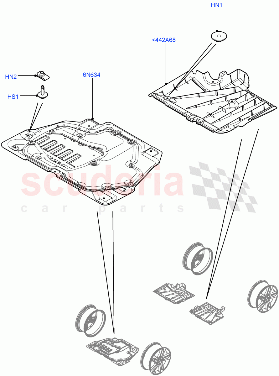 Splash And Heat Shields (Body) (Itatiaia (Brazil)) ((V) FROMGT000001) of Land Rover Land Rover Range Rover Evoque (2012-2018) [2.2 Single Turbo Diesel]