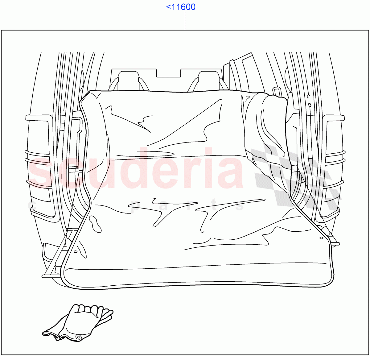 Interior Dress Up (Accessory, Luggage Compartment Liner) ((V) FROMAA000001) of Land Rover Land Rover Discovery 4 (2010-2016) [5.0 OHC SGDI NA V8 Petrol]