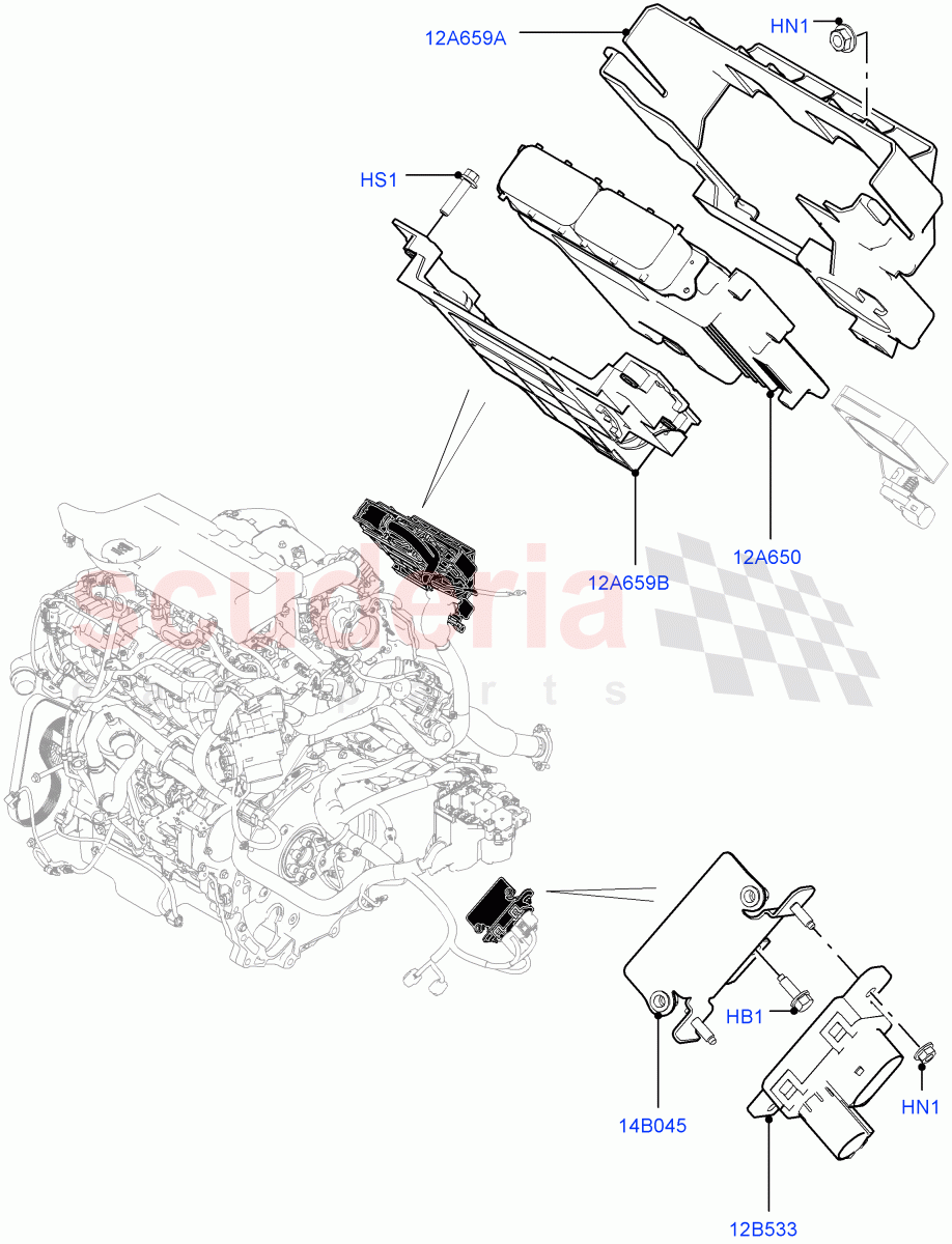 Engine Modules And Sensors (2.0L I4 DSL MID DOHC AJ200, Halewood (UK)) of Land Rover Land Rover Range Rover Evoque (2012-2018) [2.0 Turbo Diesel]