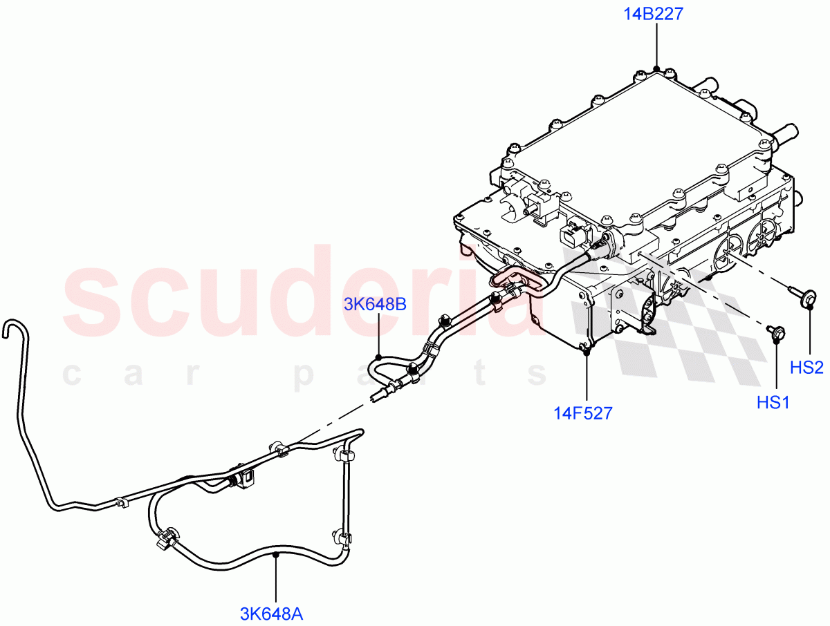 Hybrid Electrical Modules (Inverter) (2.0L AJ200P Hi PHEV) ((V) FROMJA000001) of Land Rover Land Rover Range Rover Sport (2014+) [3.0 I6 Turbo Petrol AJ20P6]