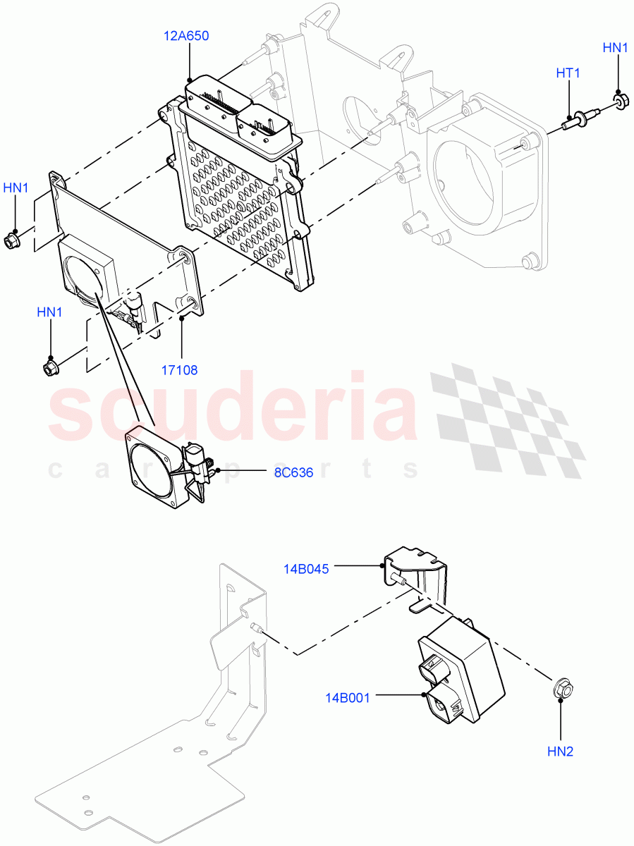 Engine Modules And Sensors (3.0 V6 Diesel) ((V) FROMAA000001) of Land Rover Land Rover Discovery 4 (2010-2016) [3.0 Diesel 24V DOHC TC]