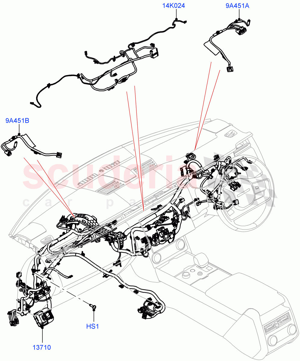 Facia Harness of Land Rover Land Rover Range Rover (2022+) [3.0 I6 Turbo Petrol AJ20P6]