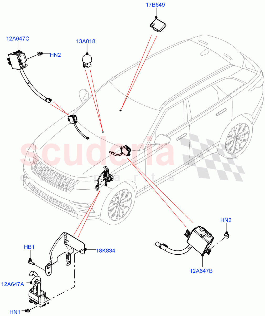 Air Conditioning And Heater Sensors ((V) FROMNA000001) of Land Rover Land Rover Range Rover Velar (2017+) [5.0 OHC SGDI SC V8 Petrol]