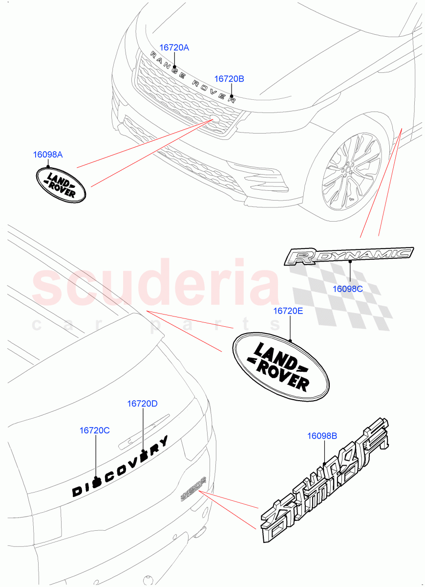 Name Plates (Changsu (China)) ((V) FROMFG000001) of Land Rover Land Rover Discovery Sport (2015+) [2.2 Single Turbo Diesel]